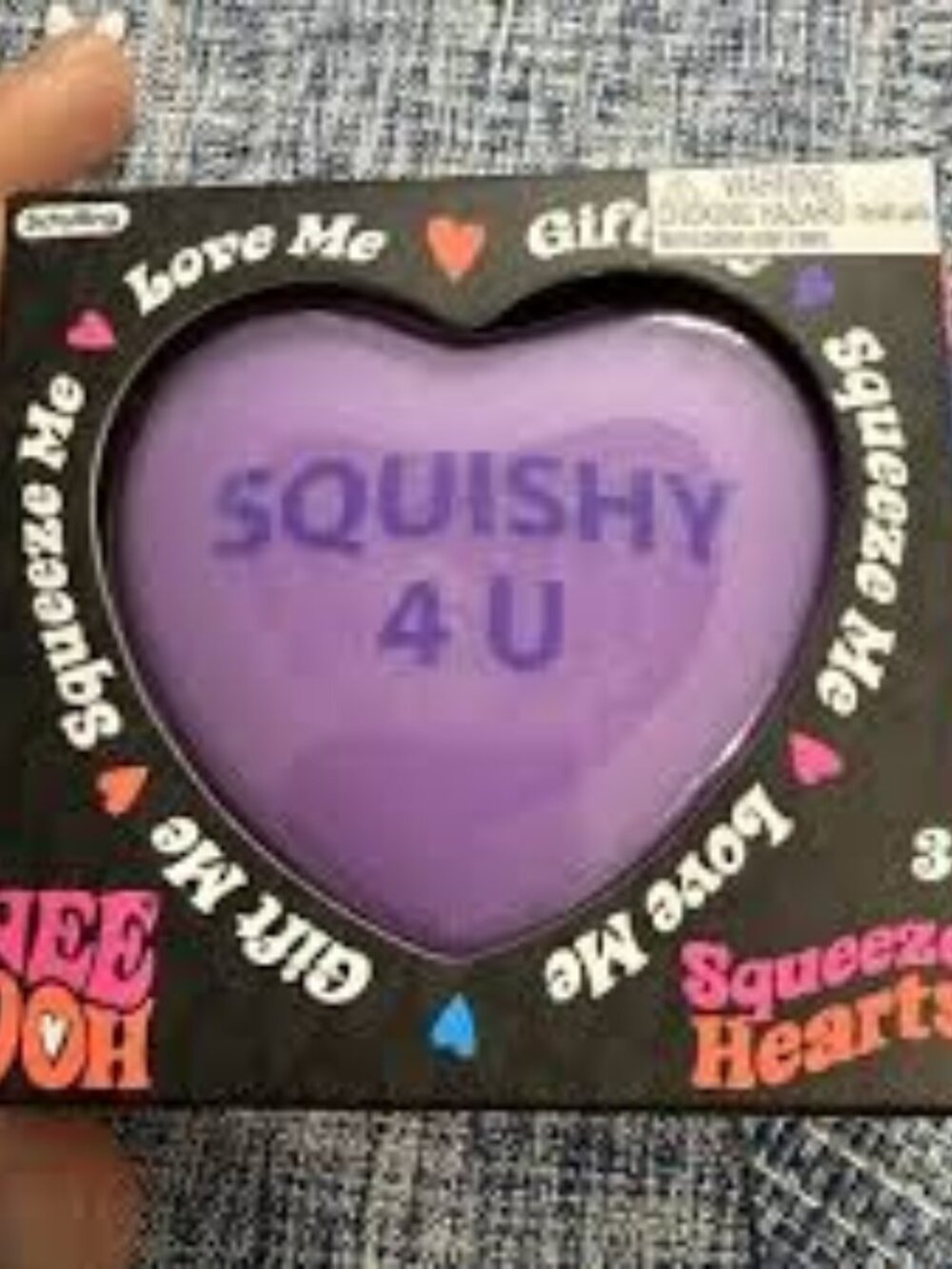 Squeeze Heart Nee Doh - Rare Purple